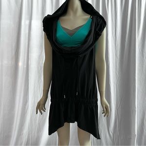 Unusual Lululemon hooded drawstring coverup. Very chic and versatile. Size 6.